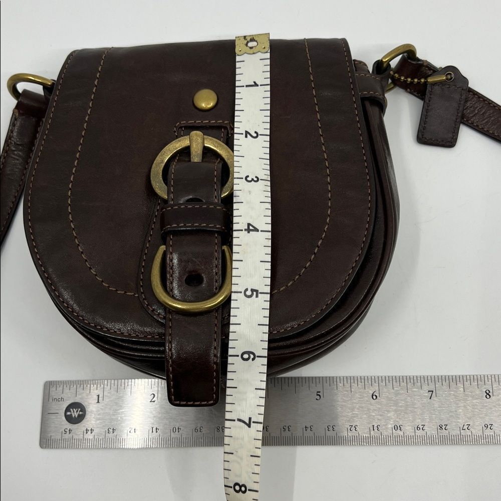 Coach Mini Garcia Crossbody or Shoulder Bag Y2K Dark Brown Leather - Picture 16 of 17